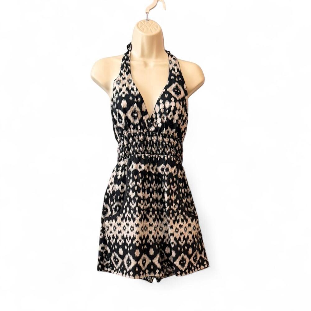 Black and white romper with